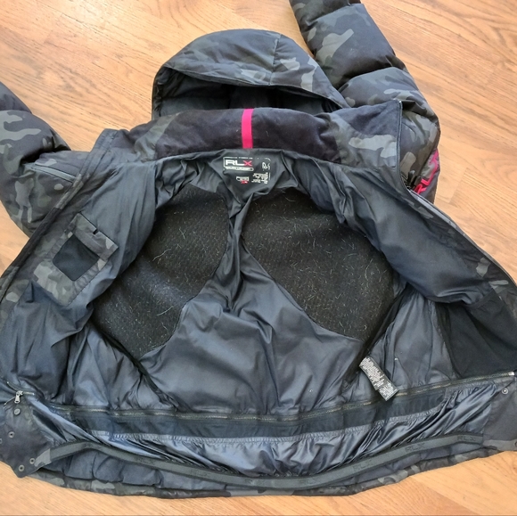 RLX Ralph Lauren 2008 Men's Medium Puffer Ski Snowboard Coat $595 Urban Camo - Picture 3 of 10